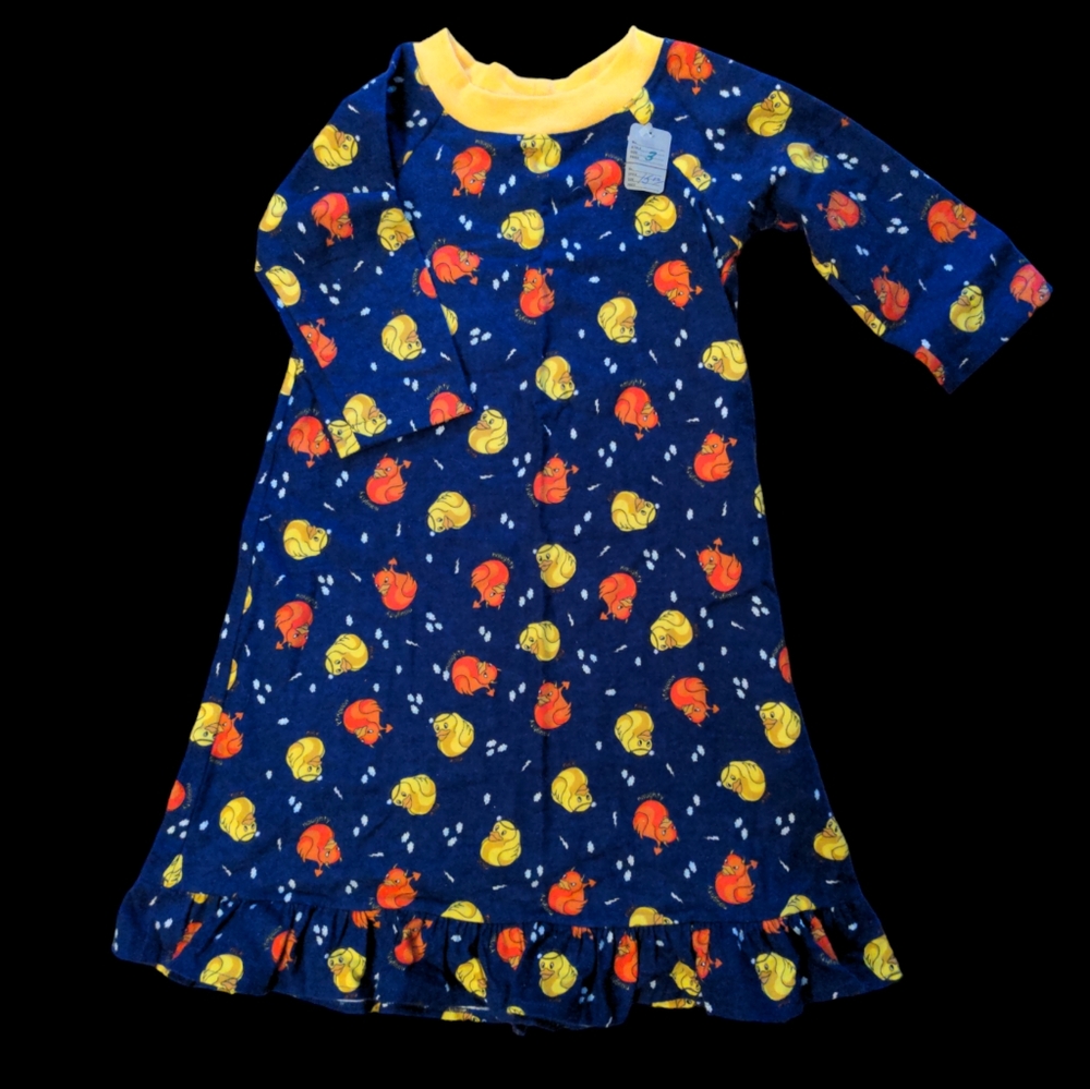 ❤️ Ducks Naughty Nice Girls Nightgown Pajama Sz 3
